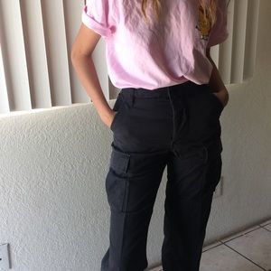 cargo black pants